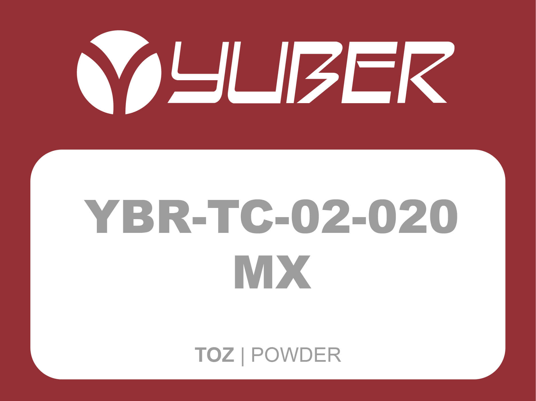 YBR TC 02 020 MX Toz Yuber Metalurji