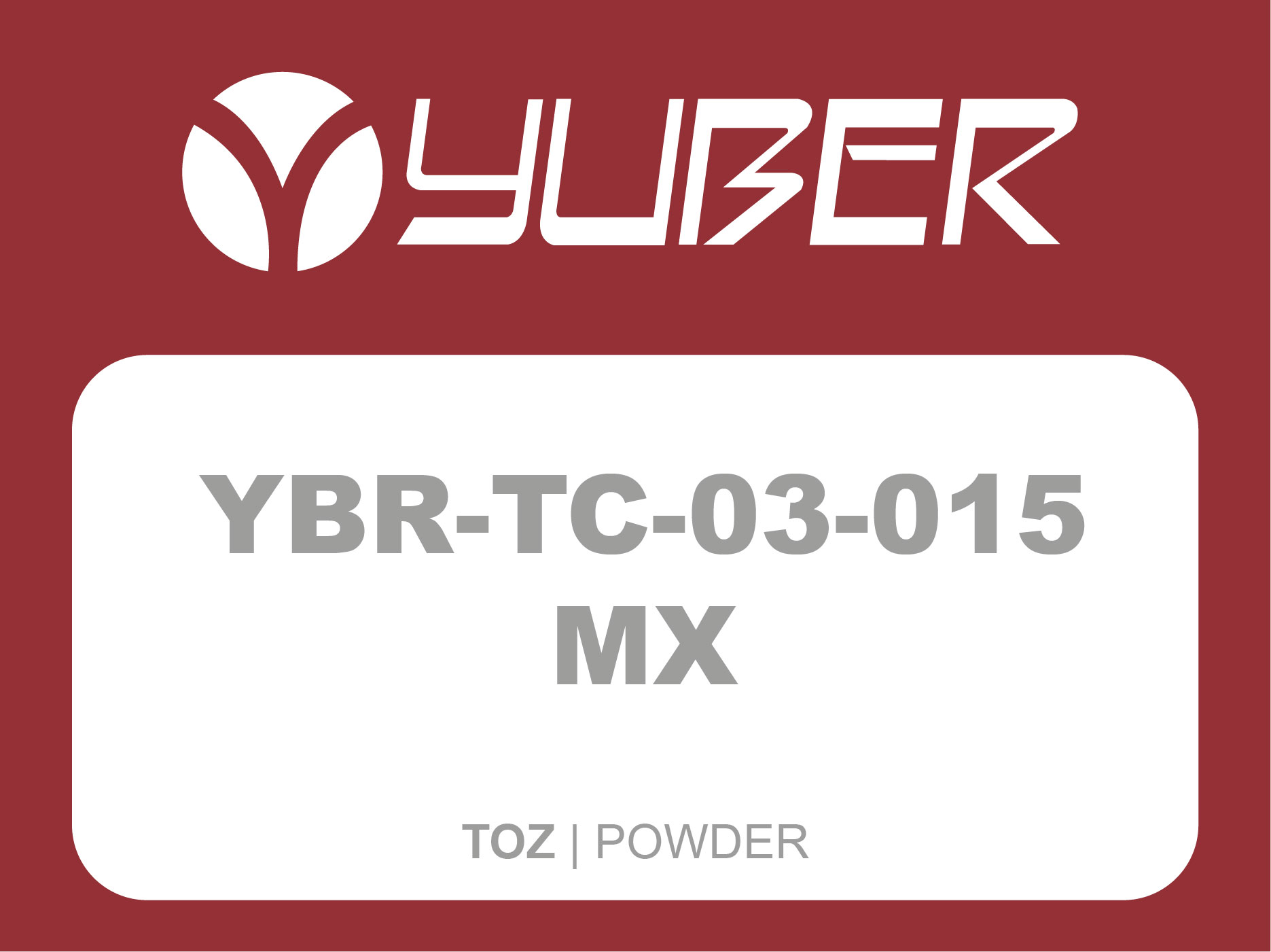 YBR TC 03 015 MX Toz Yuber Metalurji