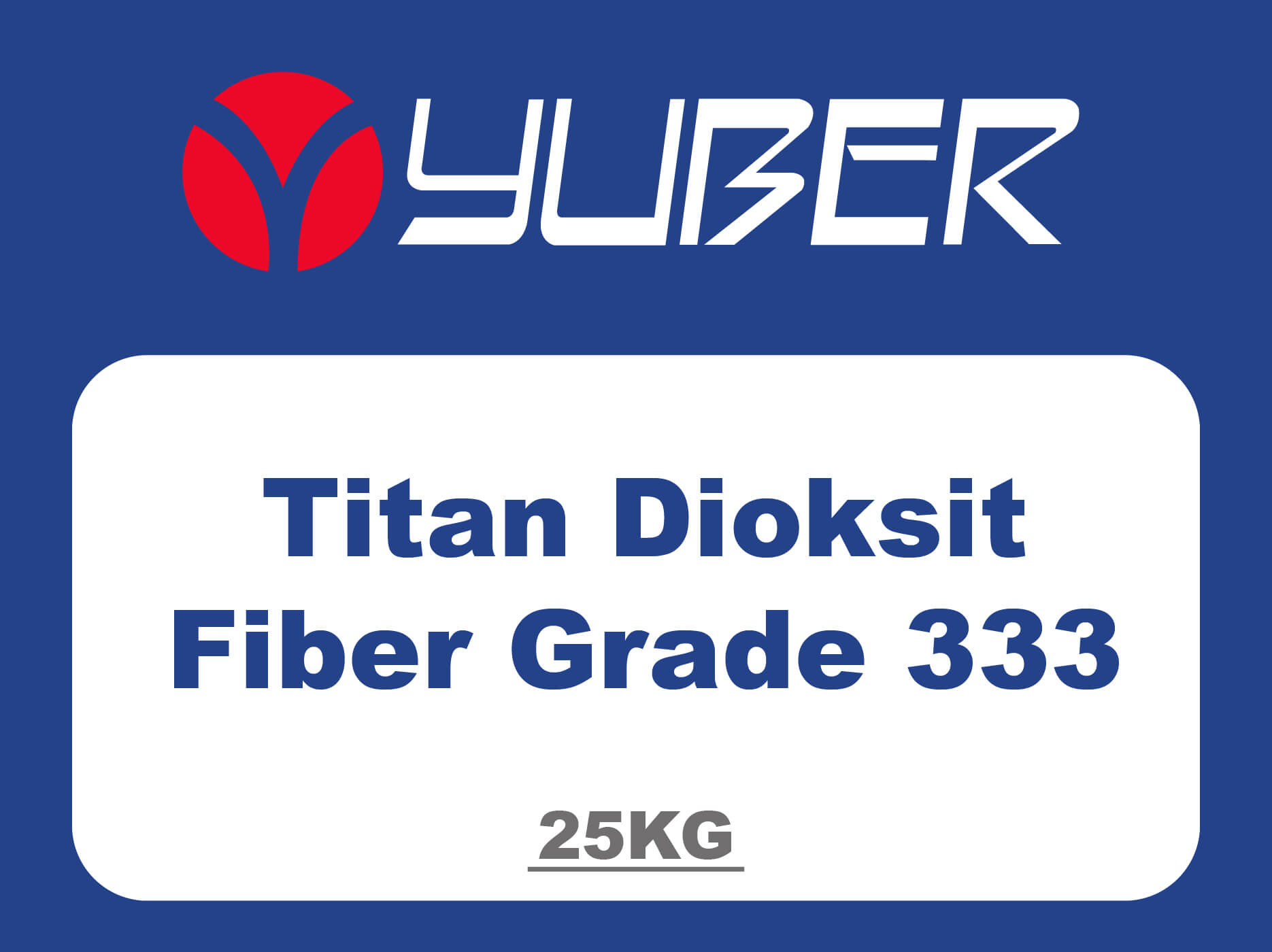 Titan Dioksit Fiber Grade 333 Yuber Kimya