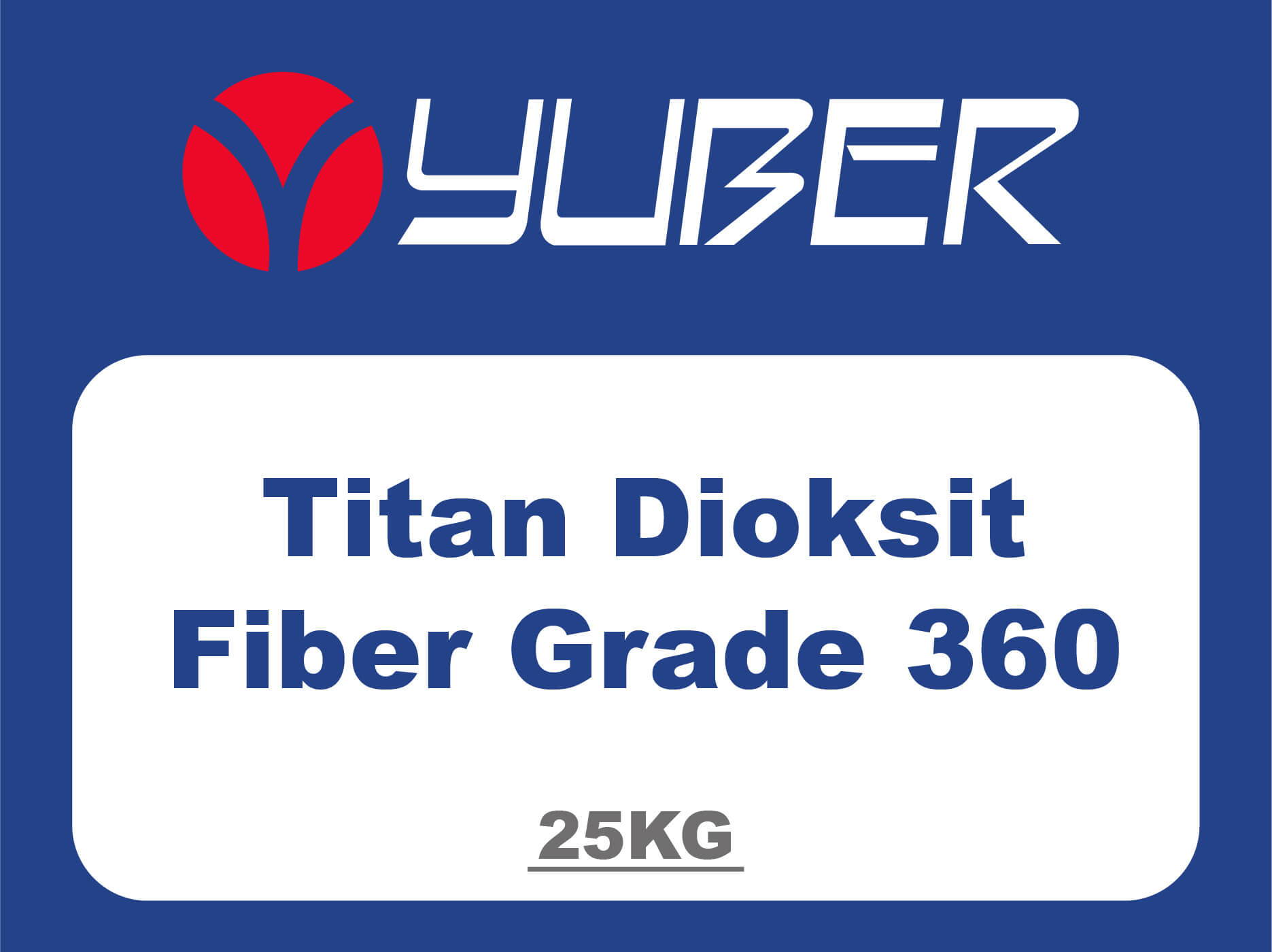 Titan Dioksit Fiber Grade 360 Yuber Kimya